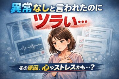 異常なしと言われたのにツラい…｜その症状、ストレスや不安が原因かもしれません精神科専門医が解説のアイキャッチ画像
