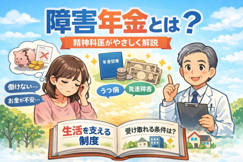 障害年金とは？｜精神科専門医がわかりやすく解説
