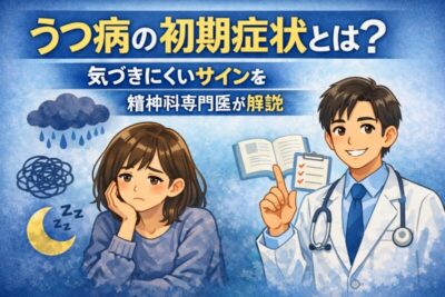 うつ病の初期症状とは？気づきにくいサインを精神科専門医が解説のアイキャッチ画像
