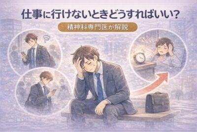 仕事に行けないときどうすればいい？　精神科専門医が解説のアイキャッチ画像
