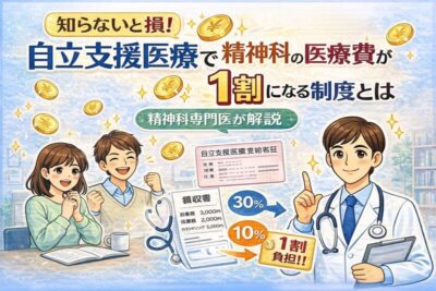 知らないと損!自立支援医療で精神科の医療費が1割になる制度とは 精神科専門医が解説のアイキャッチ画像