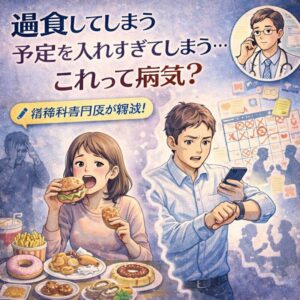 過食してしまう、予定を入れすぎてしまう…これって病気？｜精神科専門医が解説のアイキャッチ画像