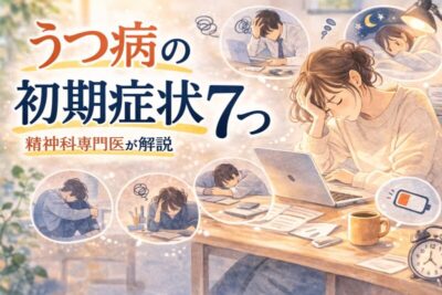 うつ病の初期症状とは？精神科専門医が解説のアイキャッチ画像