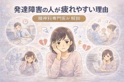 発達障害の人が疲れやすい理由とは？精神科専門医が解説のアイキャッチ画像