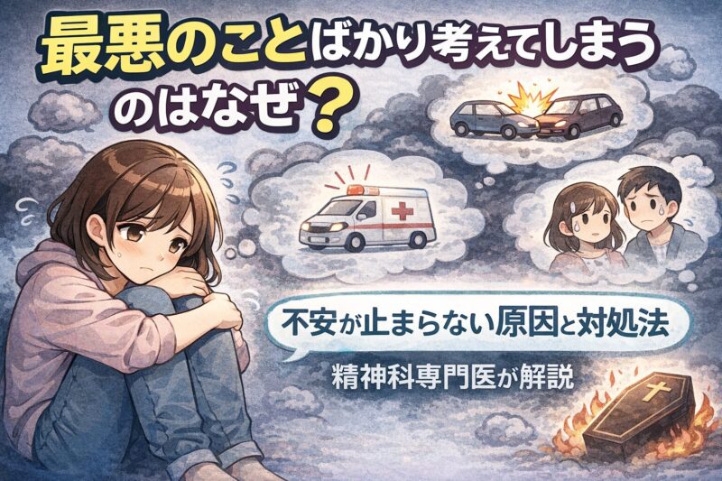最悪のことばかり考えてしまうのはなぜ？｜不安が止まらない原因と対処法を精神科専門医が解説