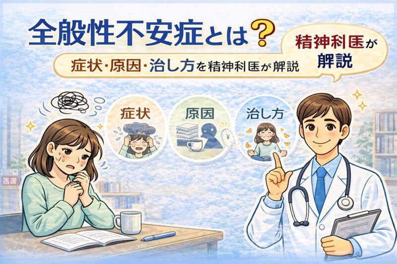 全般性不安症とは？症状・原因・治し方を精神科医が解説