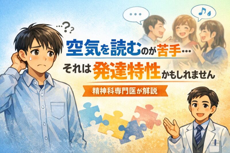 空気を読むのが苦手…それは発達特性かもしれません　精神科専門医が解説