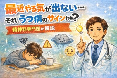 「最近やる気が出ない…それ、うつ病のサインかも？」精神科専門医が解説のアイキャッチ画像