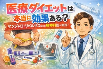 「医療ダイエットは本当に効果ある？」マンジャロ・リベルサスなどを精神科医が解説のアイキャッチ画像