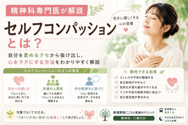 セルフコンパッションとは？自分に優しくする心の習慣を精神科専門医が解説